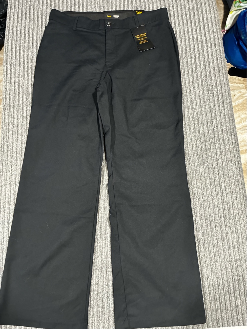 Lee Men's Black Dress Pants - Stretch Fabric